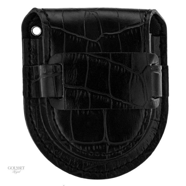 Étui Montre À Gousset Black Séries élégant et pratique