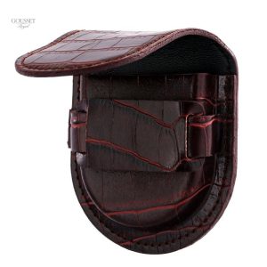 Étui pour montre à gousset, coloris rouge classique