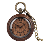 Montre à gousset en bois pour homme