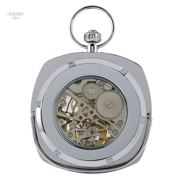 Montre de poche argentée pour homme