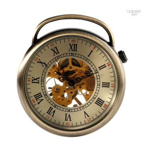 Montre à gousset squelette ancienne élégante