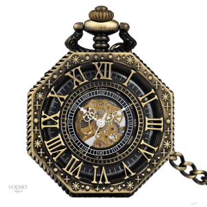 Montre à gousset ancienne avec chiffres romains élégants