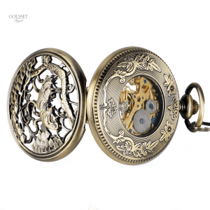 Accessoire féminin : montre à gousset design japonais