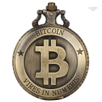 Montre à gousset homme Bitcoin élégante et moderne