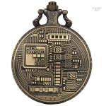 Accessoire horloger pour homme avec symbole Bitcoin