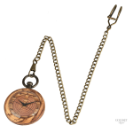 Accessoire élégant : montre à gousset en bois