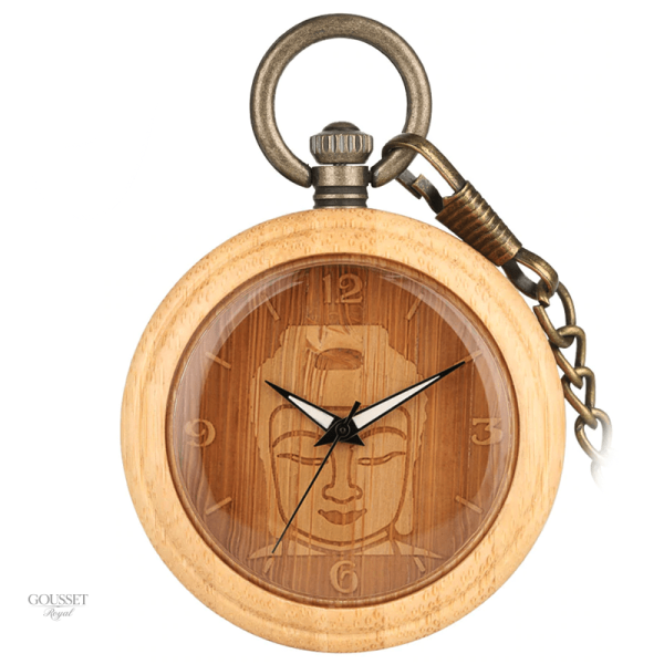 Montre à gousset femme Bouddha élégante