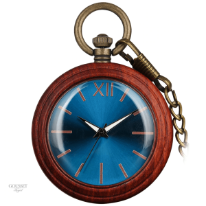Montre à gousset homme cadran bleu édition