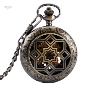 Montre à gousset femme coquillage élégante