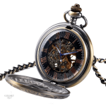 Montre vintage à gousset pour femme, style coquillage