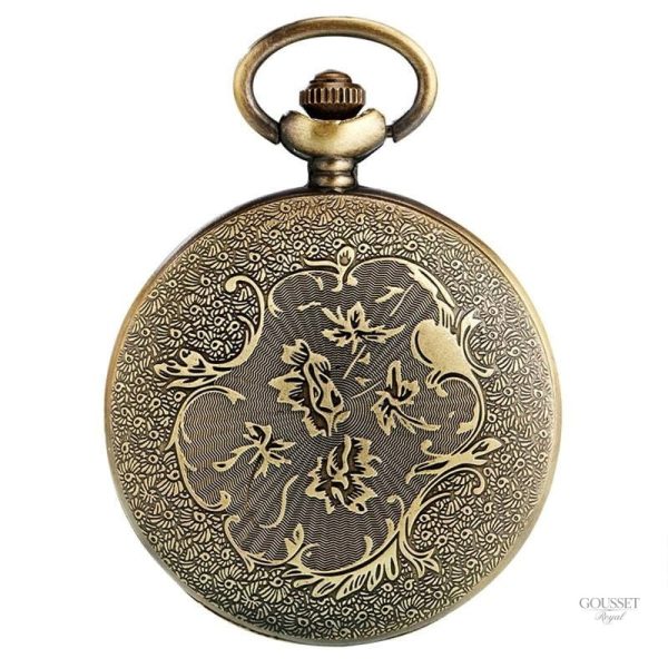 Montre à gousset classique pour homme, style Texas Saloon