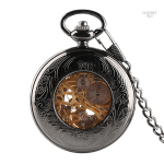 Montre à gousset féminine avec motif cœur