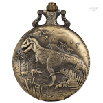 Montre à gousset homme dinosaure élégante