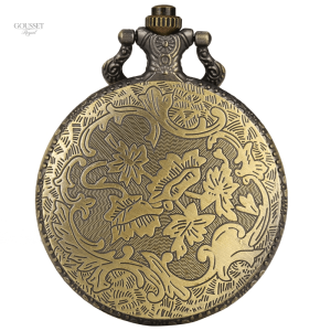 Montre à gousset pour homme avec motif dinosaure