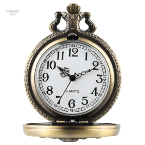 Accessoire vintage pour homme, montre à gousset dinosaure