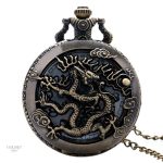 Montre à gousset homme dragon japonais
