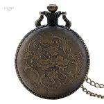 Montre à gousset au design dragon japonais