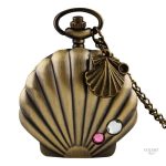 Montre à gousset femme coquillage élégante