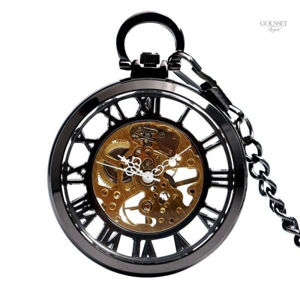 Montre à gousset ancienne à remontoir en design classique