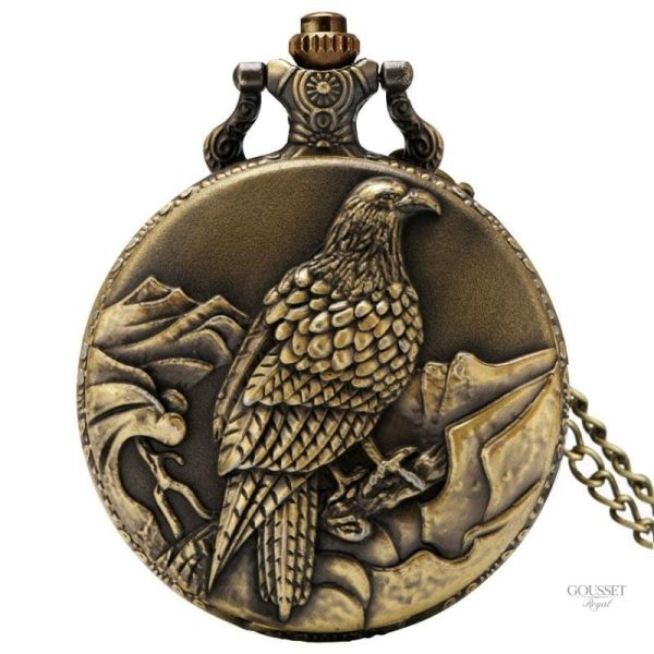 Montre à gousset homme Aigle Royal élégante
