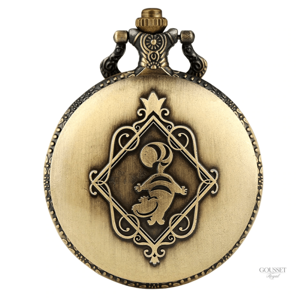 Montre gousset élégante inspirée d'Alice