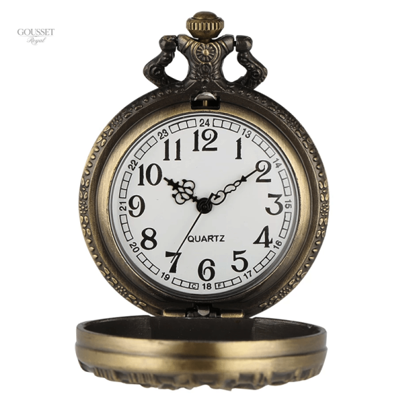 Montre à gousset design arbre de vie pour femme