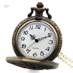 Montre à gousset chic pour femmes avec design de rose