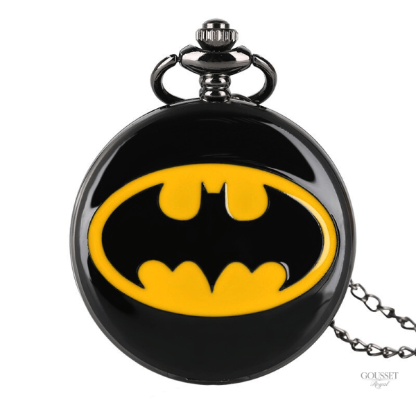 Montre à gousset homme Batman design classique et élégant