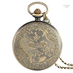 Montre gousset homme au design bélier unique