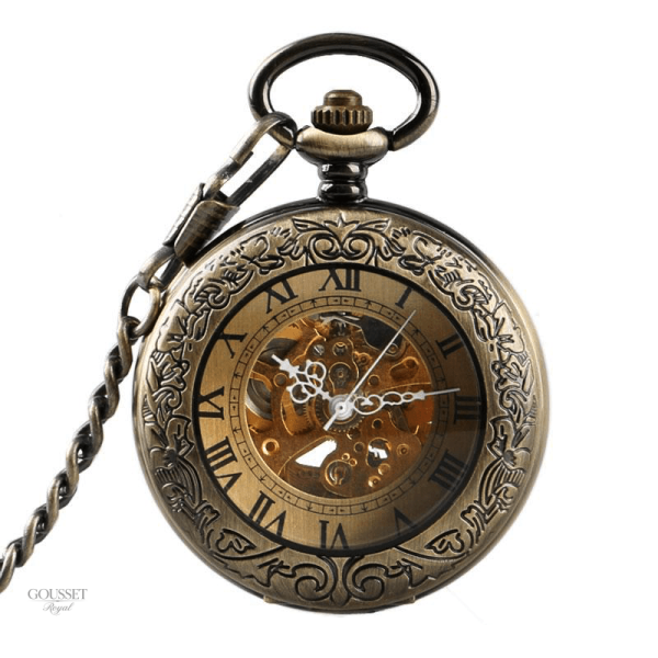 Montre à gousset ancienne en bronze