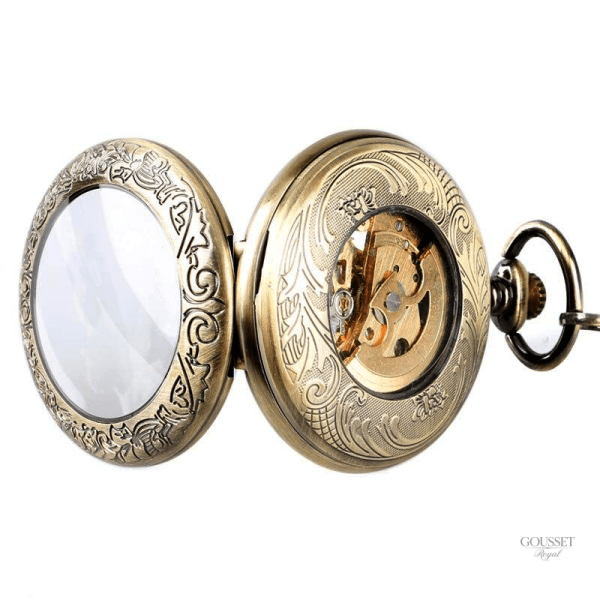 Montre à gousset en bronze au style rétro