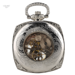 Montre ancienne en argent avec design carré