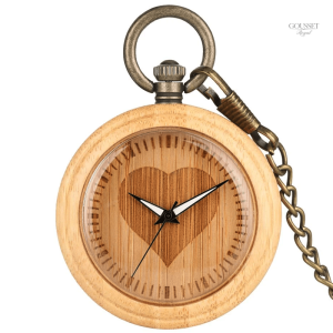 Montre à gousset femme cœur élégante et raffinée