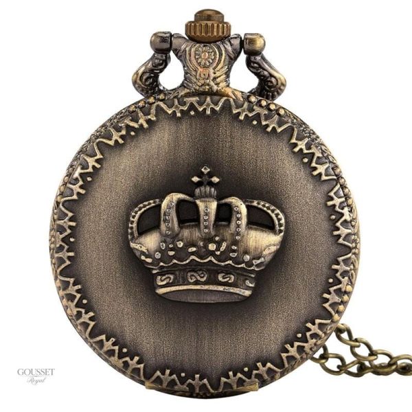 Montre à gousset homme couronne élégante