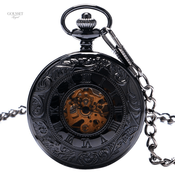 Montre à gousset ancienne double face élégante