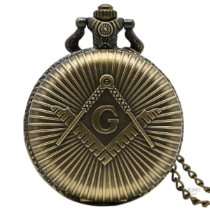 Montre à gousset homme franc-maçonnerie élégante