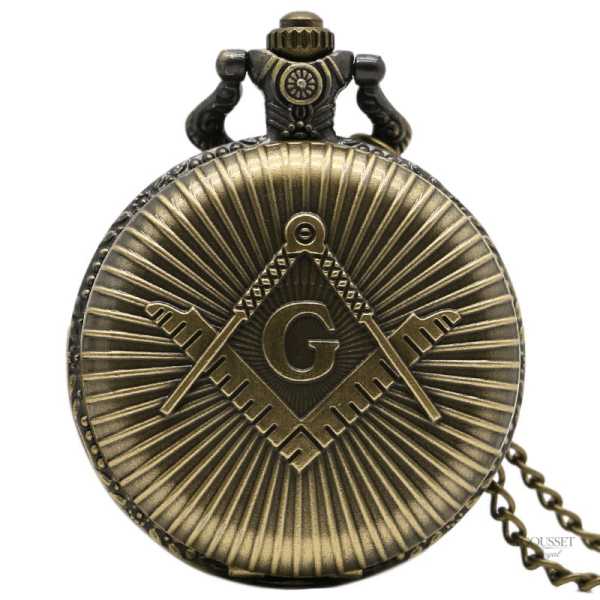Montre à gousset homme franc-maçonnerie élégante