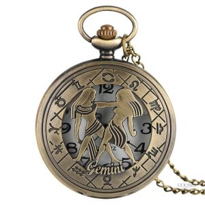 Montre à gousset homme Gémeaux