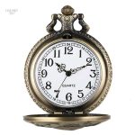 Accessoire féminin : montre à gousset avec motif lapin