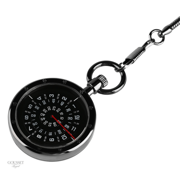 Montre à gousset moderne, design élégant pour homme