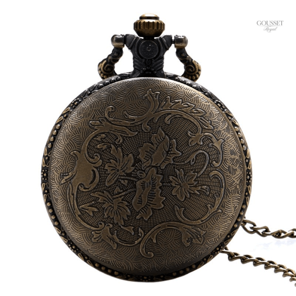 Montre à gousset élégante avec motif de cheval