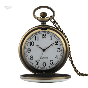 Design unique d'oiseau sur montre à gousset