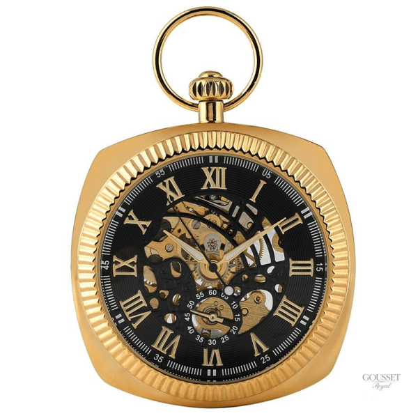 Montre à gousset homme or élégante et raffinée