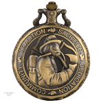 Montre à gousset homme pompier élégante