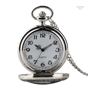Accessoire de mode : montre à gousset florale