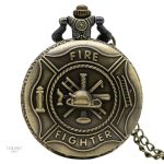 Montre à gousset homme sapeur-pompier élégante et distinctive