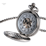 Montre à gousset design squelette vintage