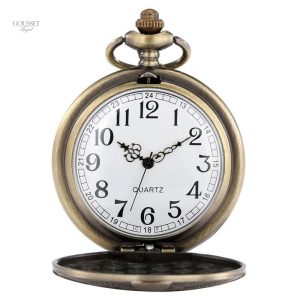 Montre à gousset homme au design inspiré du steampunk
