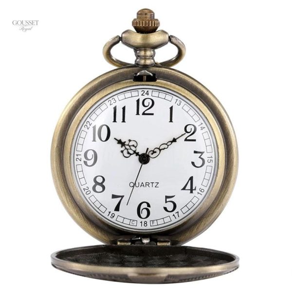 Montre à gousset homme au design inspiré du steampunk
