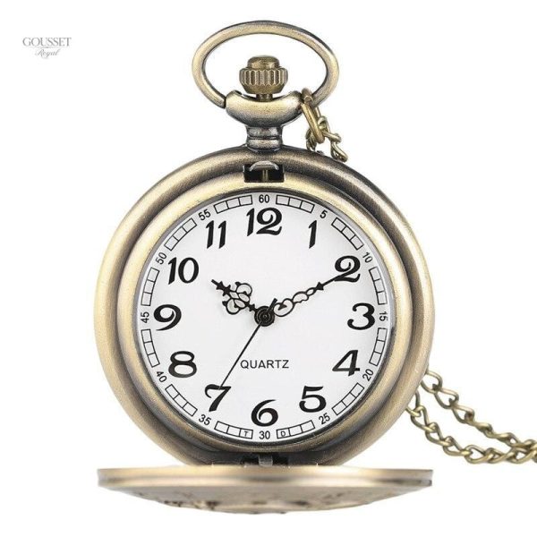 Montre à gousset avec symbole taureau, style classique
